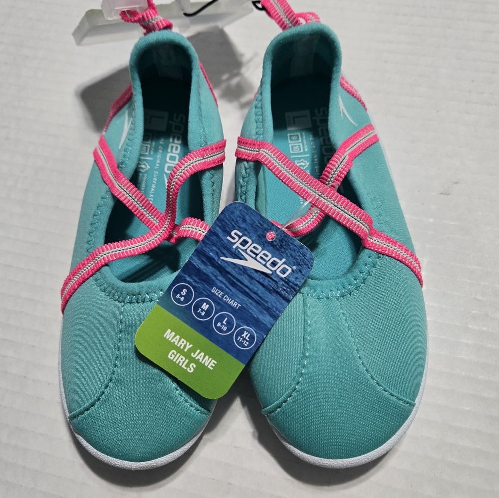 Toddler Mary Jane Speedo Water Shoes Turquoise and Pink Choose kid Size S-L NEW